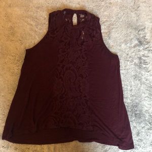 Dressy mesh tank top